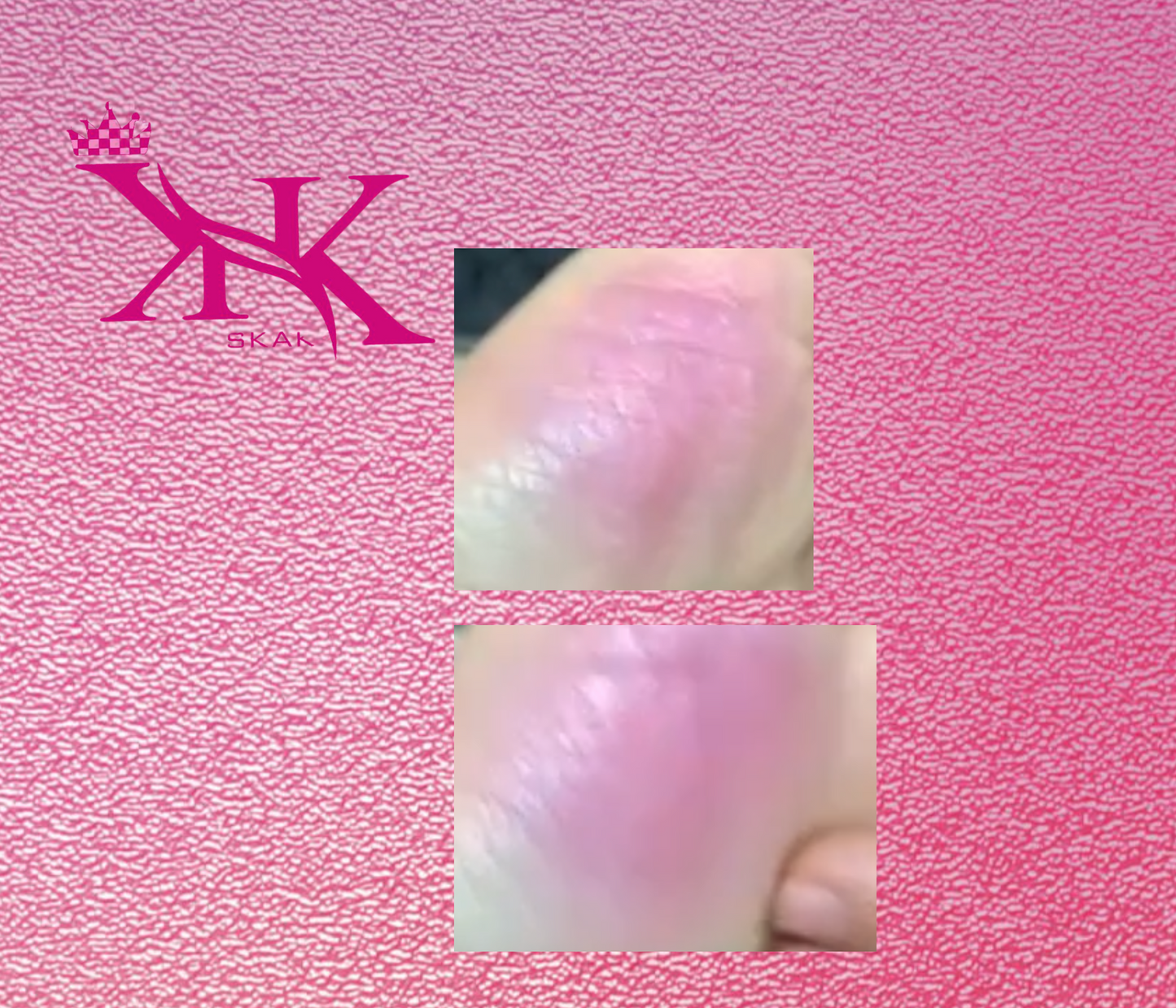 Black color changing color lip & cheek balm