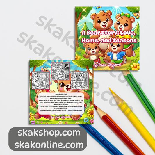 A Bear Story: Love, Home and Seasons – Coloring Book