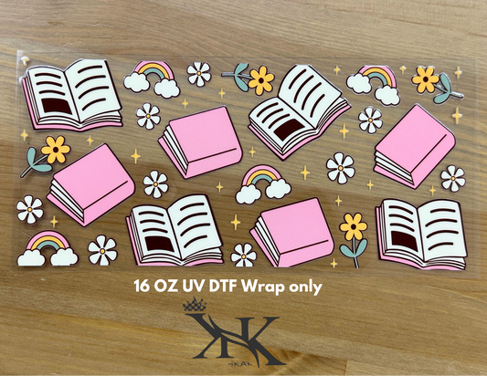 (Double Side ) Books  UV DTF wrap only