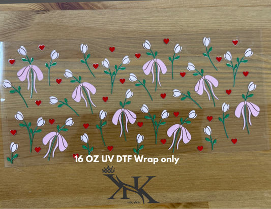 (Double Side ) Flowers  UV DTF wrap only