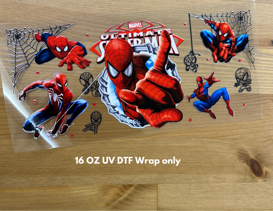 (Double Side ) Spiderman UV DTF wrap only